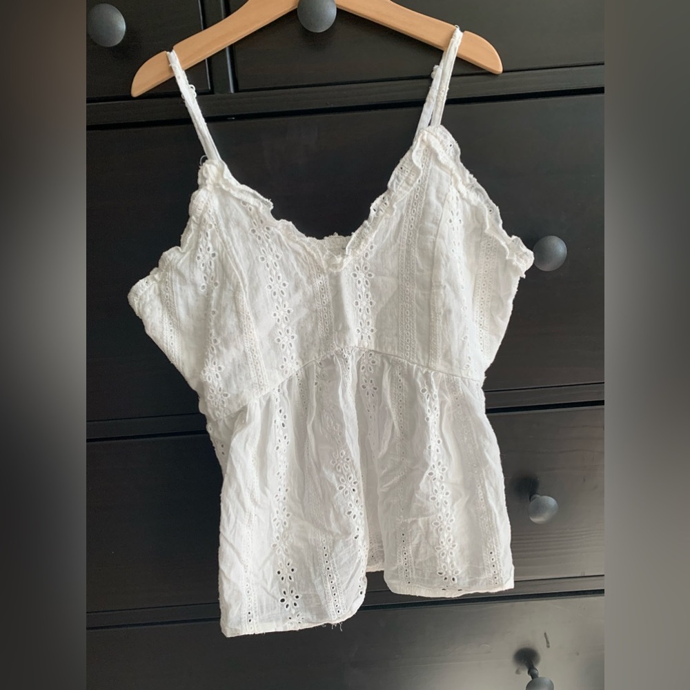 White lace top